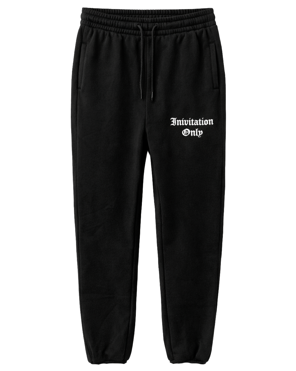LA FAMILIA FLEECE GRAPHIC JOGGER PANTS BLACK - LFSP25KB100E