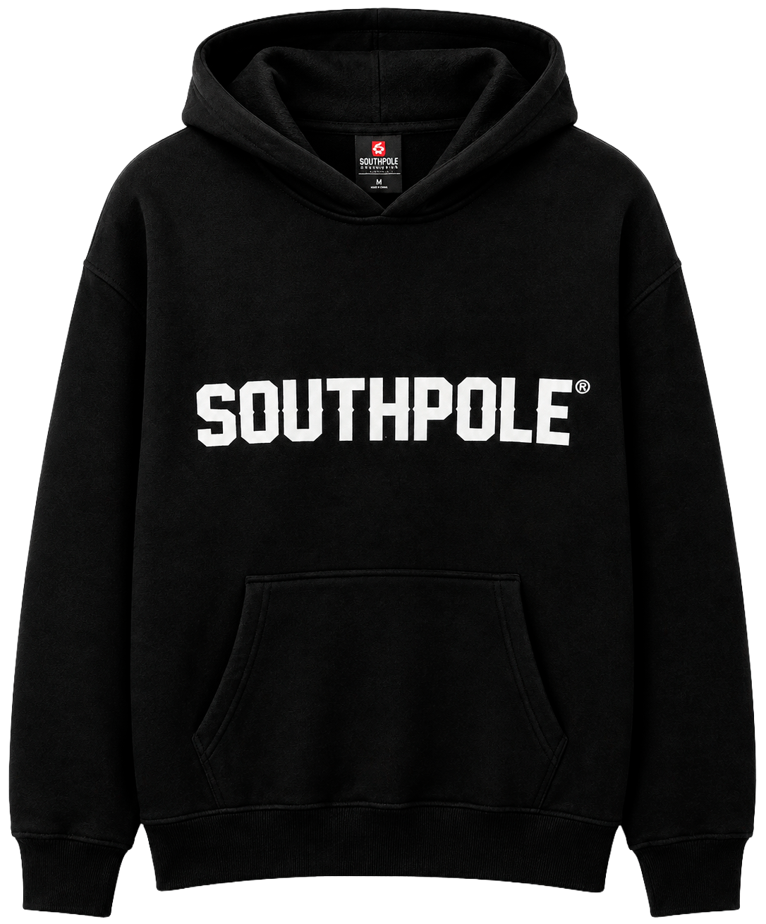 SOUTH POLE GRAPHIC HOODIE BLACK - SM451504