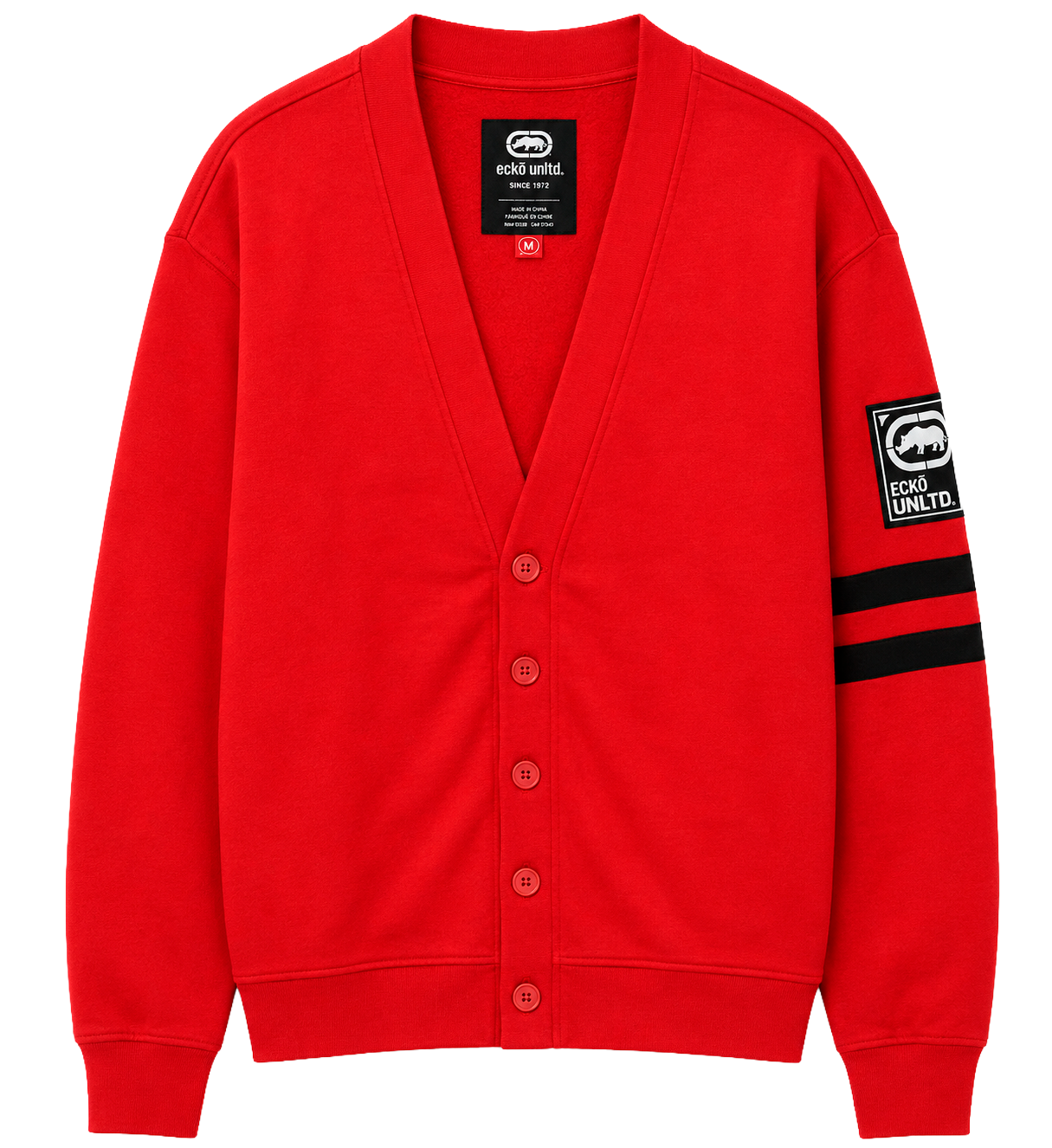 ECKO UNLTD PREMIUM CARDIGAN TRUE RED - EO15L435