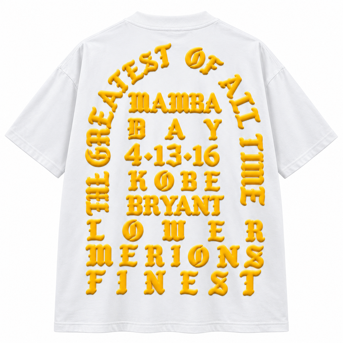 AUTHENTIC LEGENDS PUFF T-SHIRT WHITE/ GOLD - FEEL LIKE KOBE