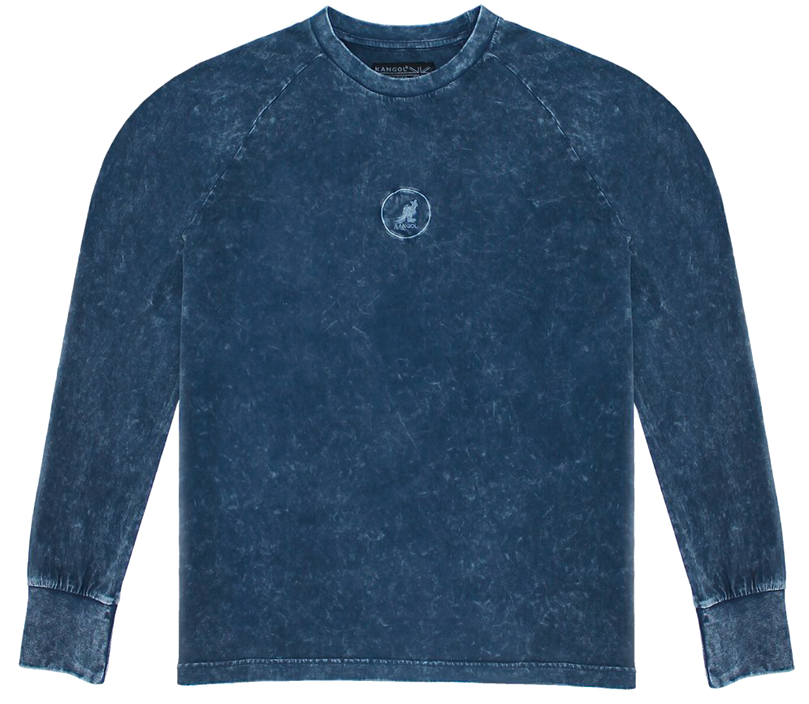 KANGOL LONG SLEEVE SHIRT DENIM WASH - K9191