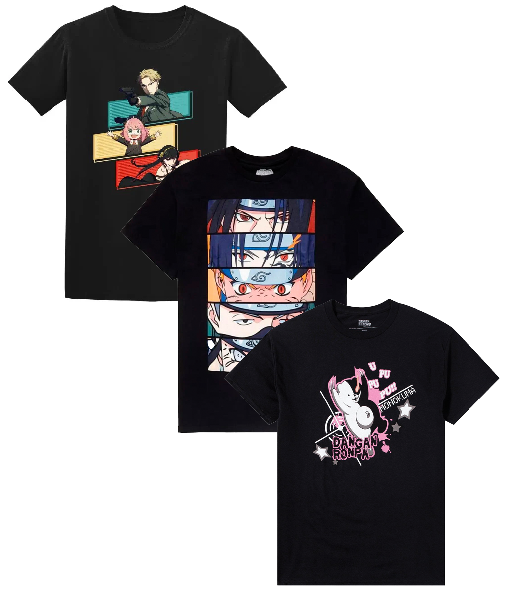 LICENSED ANIME ASSORTED T-SHIRTS ASST - BIOANEST08