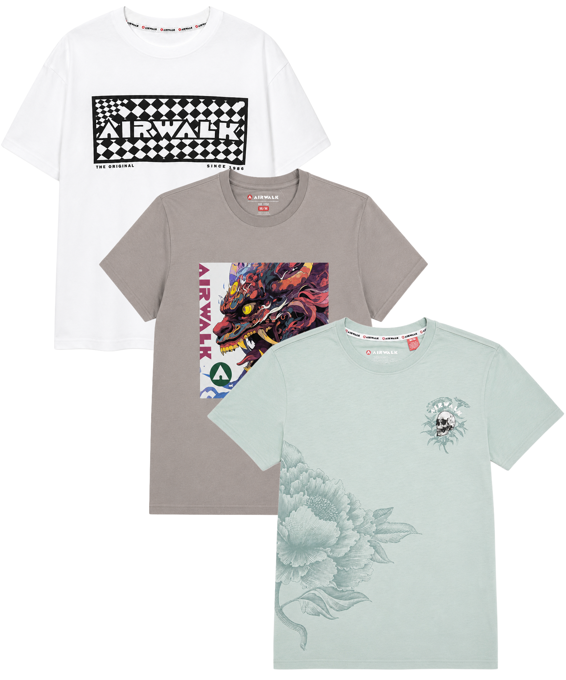 AIRWALK ASSORTED GRAPHIC T-SHIRTS ASST - AWSSTA