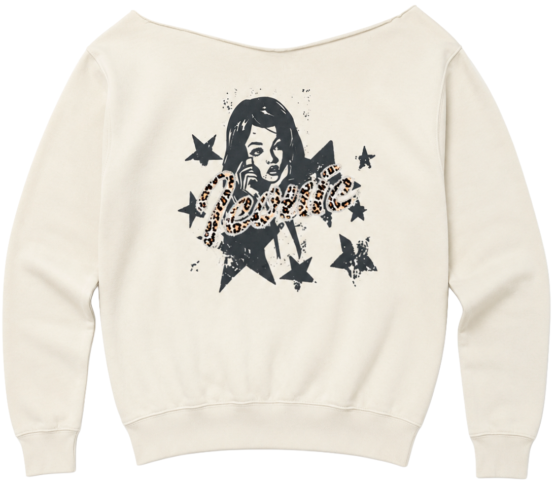 WOMEN'S URBAN OUTFITTERS CUT-OFF CREWNECK IVORY - URNOTCNA
