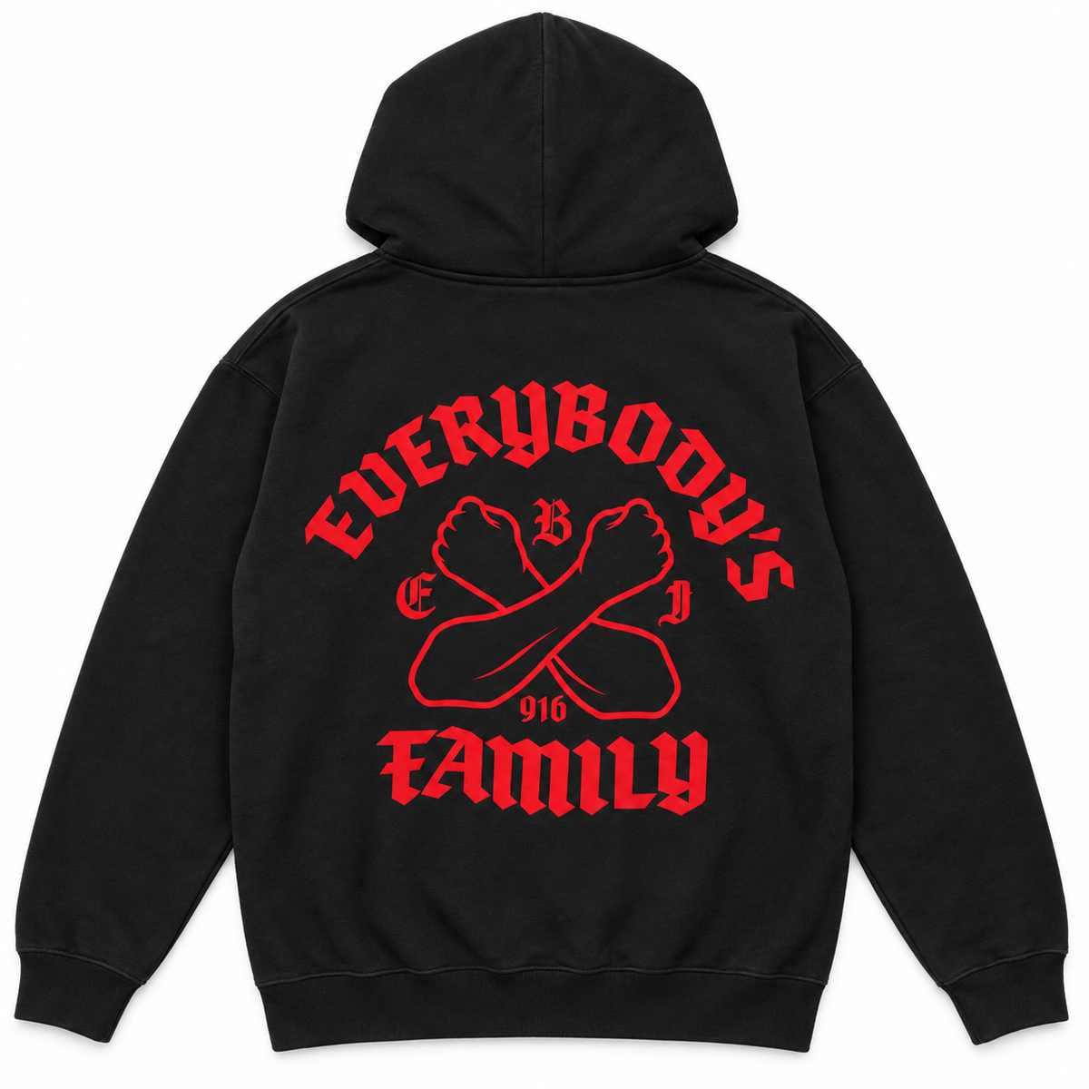 PICK SIC RECORDS GRAPHIC HOODIE BLACK - EBF