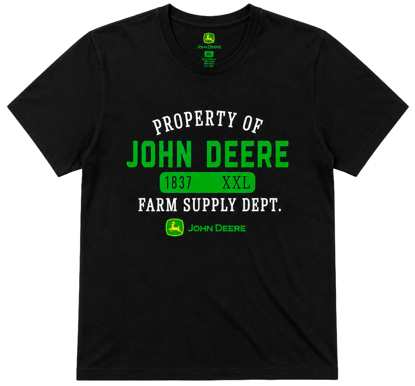JOHN DEERE GRAPHIC T-SHIRT BLACK - JSM251KC25