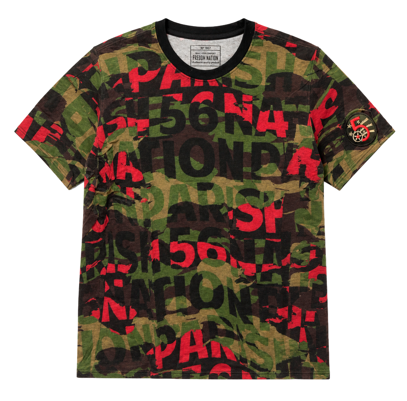 PARISH NATION GRAPHIC T-SHIRT BLACK - N07C1064