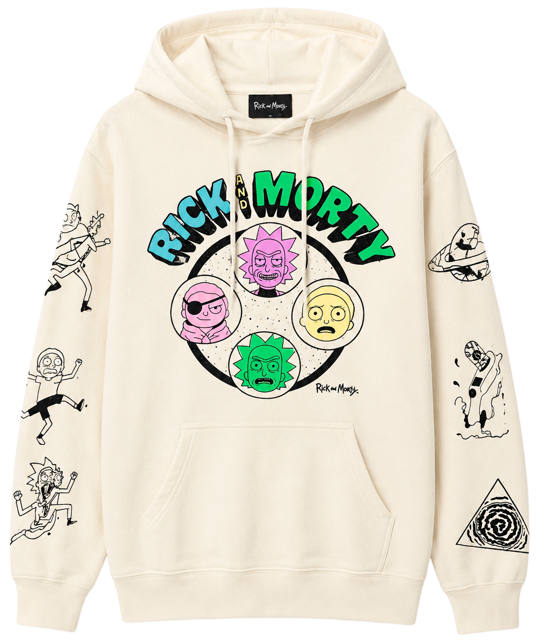 LICENSED RICK & MORTY HOODIE SAND - HDM5E7ERIC