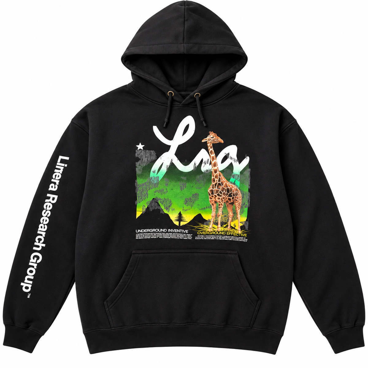 LRG GRAPHIC FLEECE HOODIE BLACK - L3LHMLOXX