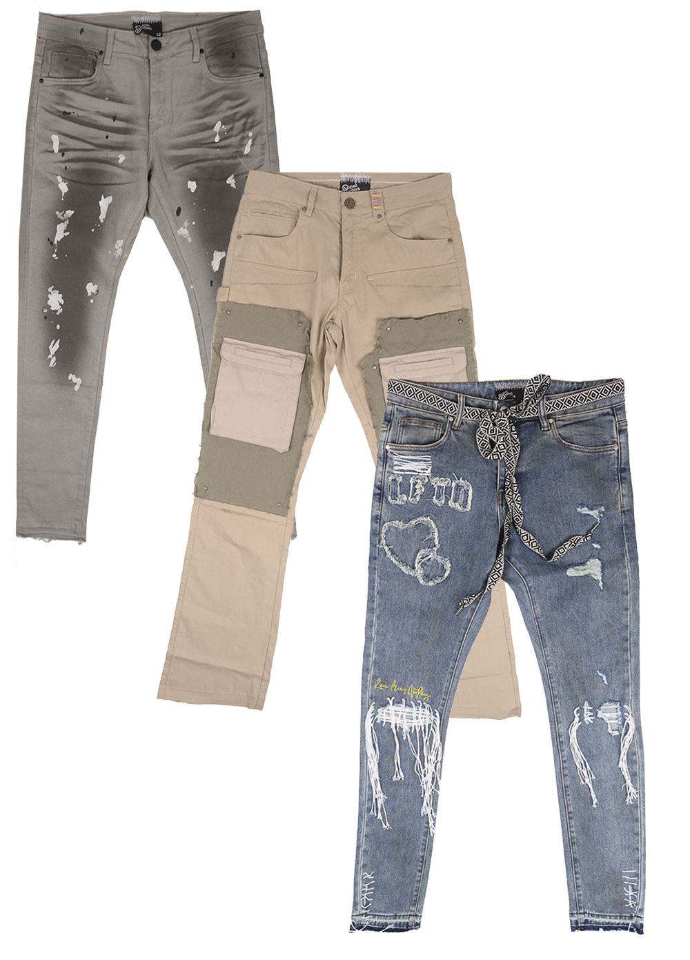 LIFTED ANCHOR ASSORTED JEANS MULTI - LAJNS12424