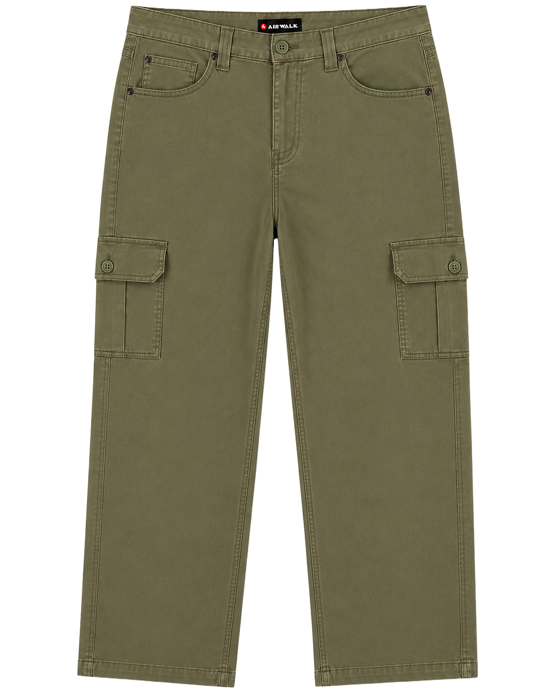 AIRWALK CARGO DENIM PANTS OLIVE GREEN - AWM0058