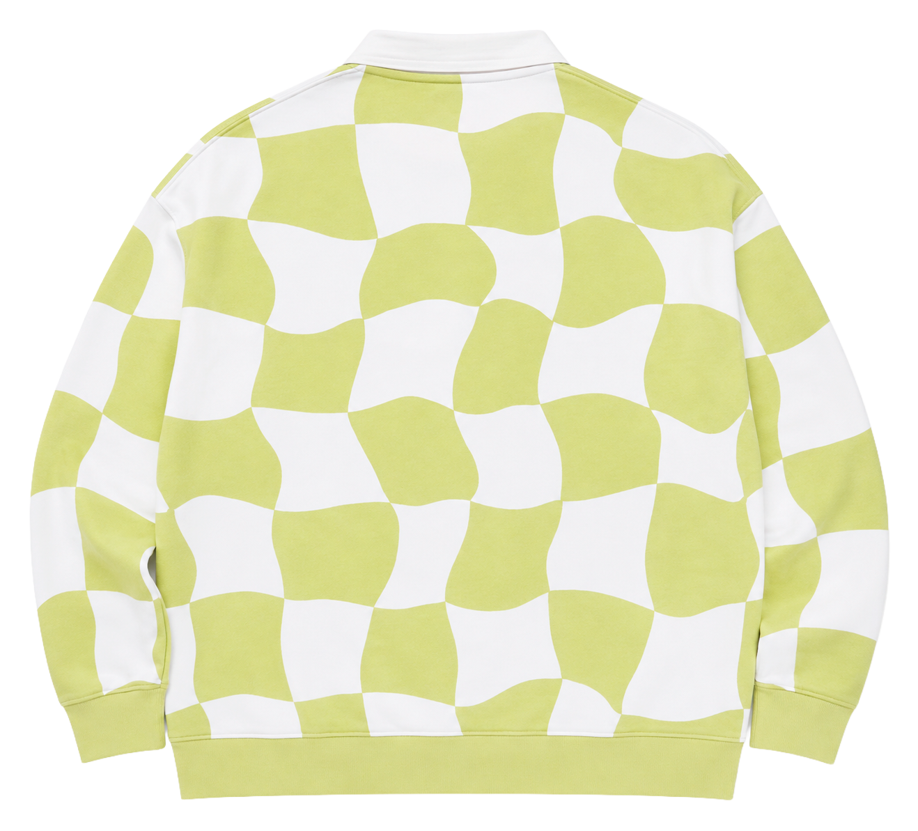 NO BOUNDARIES L/S POLO SWEATSHIRT KEYLIME - NB14100095934PB