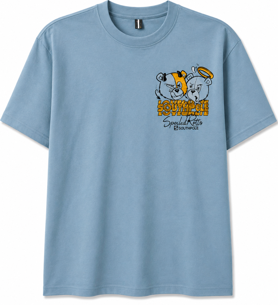 SOUTH POLE PREMIUM GRAPHIC T-SHIRT BLUE SHADOW - SM450162