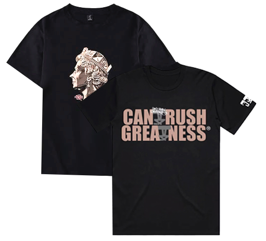 CANT RUSH GREATNESS ASSORTED T-SHIRTS BLACK - BIOSTCR08
