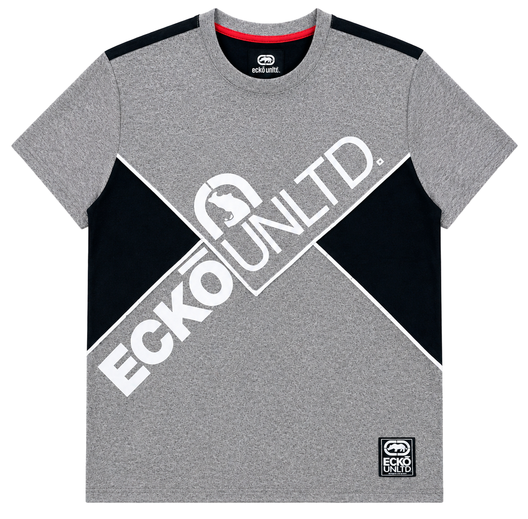 ECKO UNLTD GRAPHIC T-SHIRT GREY MARLED - EO14K1503B