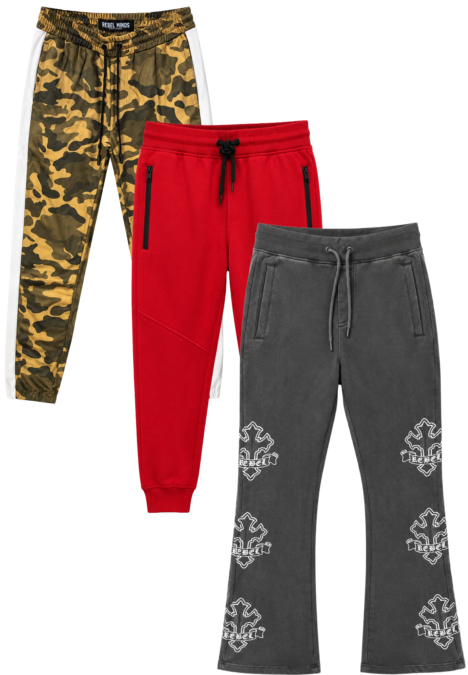REBEL MINDS ASSORTED PREMIUM PANTS ASST - RMJGRA