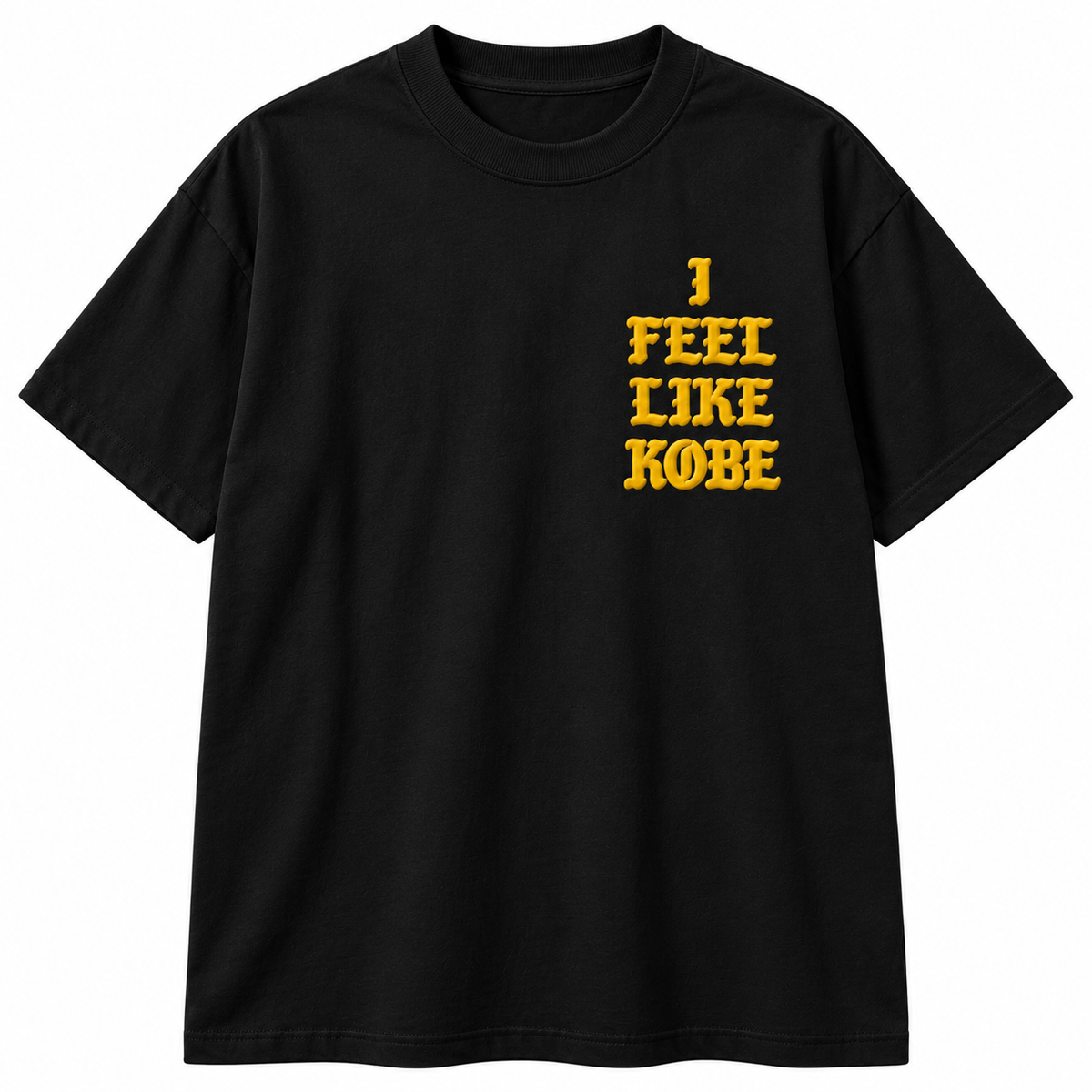 AUTHENTIC LEGENDS PUFF T-SHIRT BLACK/GOLD - FEEL LIKE KOBE