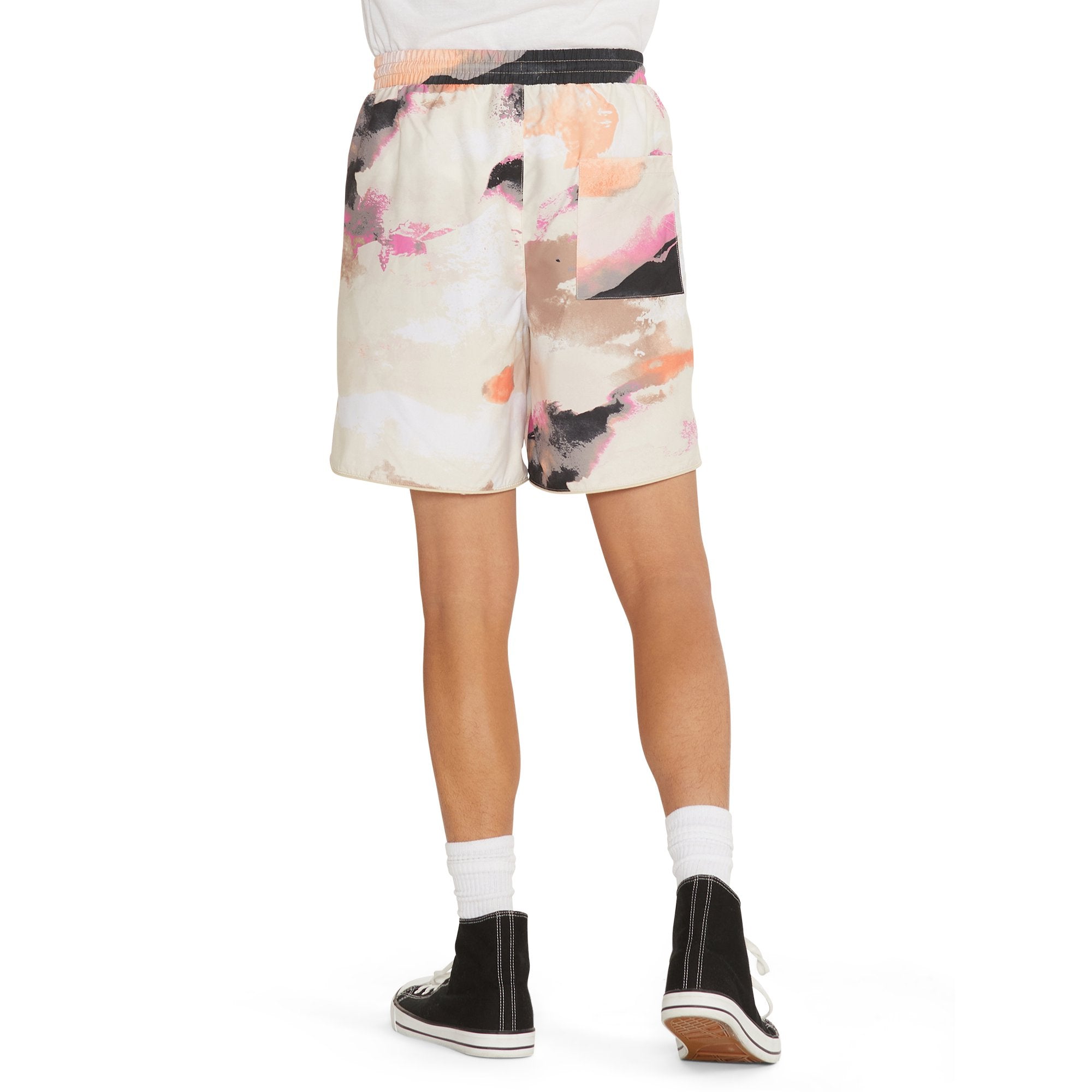 NO BOUNDARIES PRINTED SWIM SHORTS WATERCOLOR BRUSH - NB15100133578B