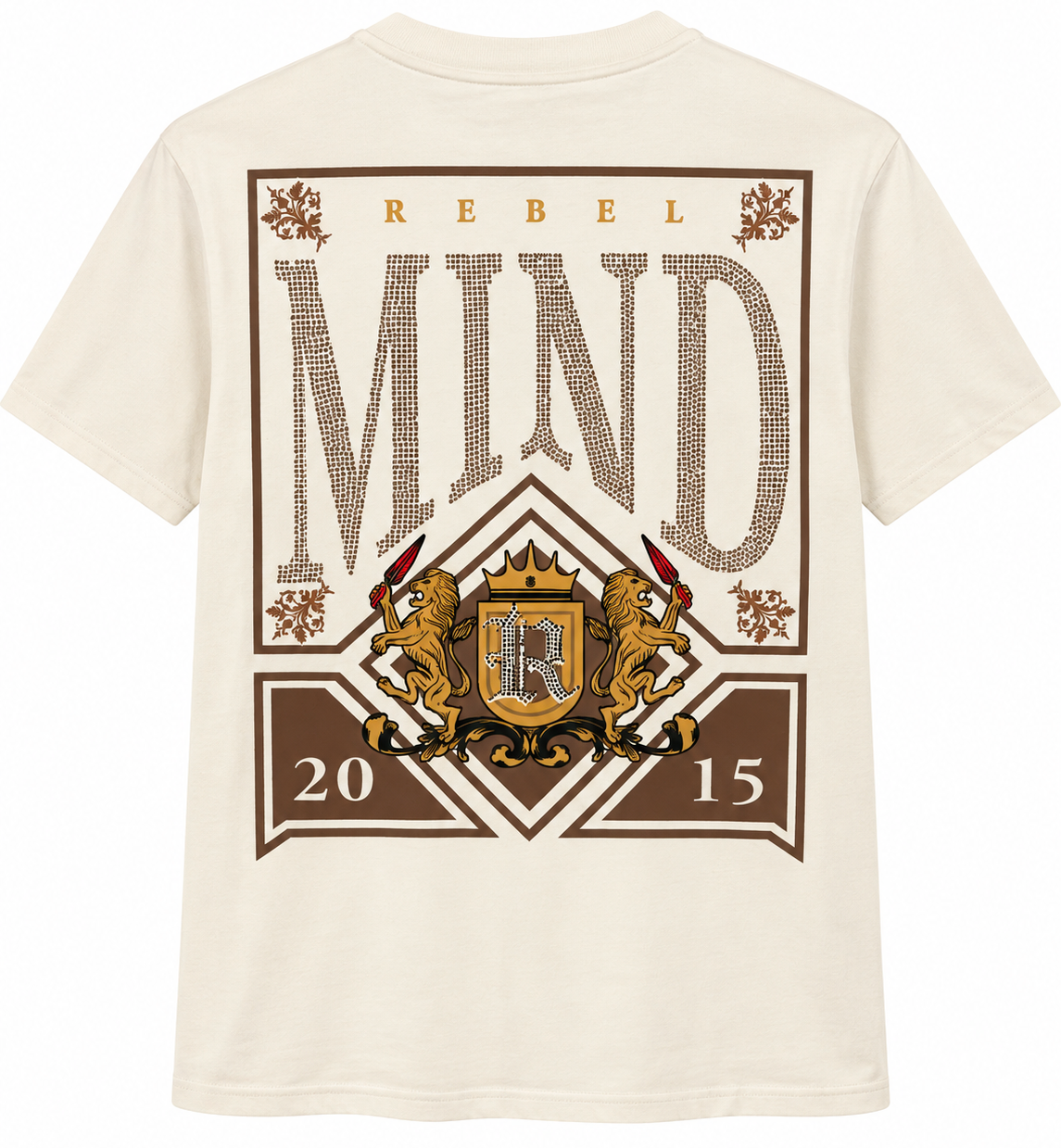 YOUTH REBEL MINDS T-SHIRT CREAM - 851-B151