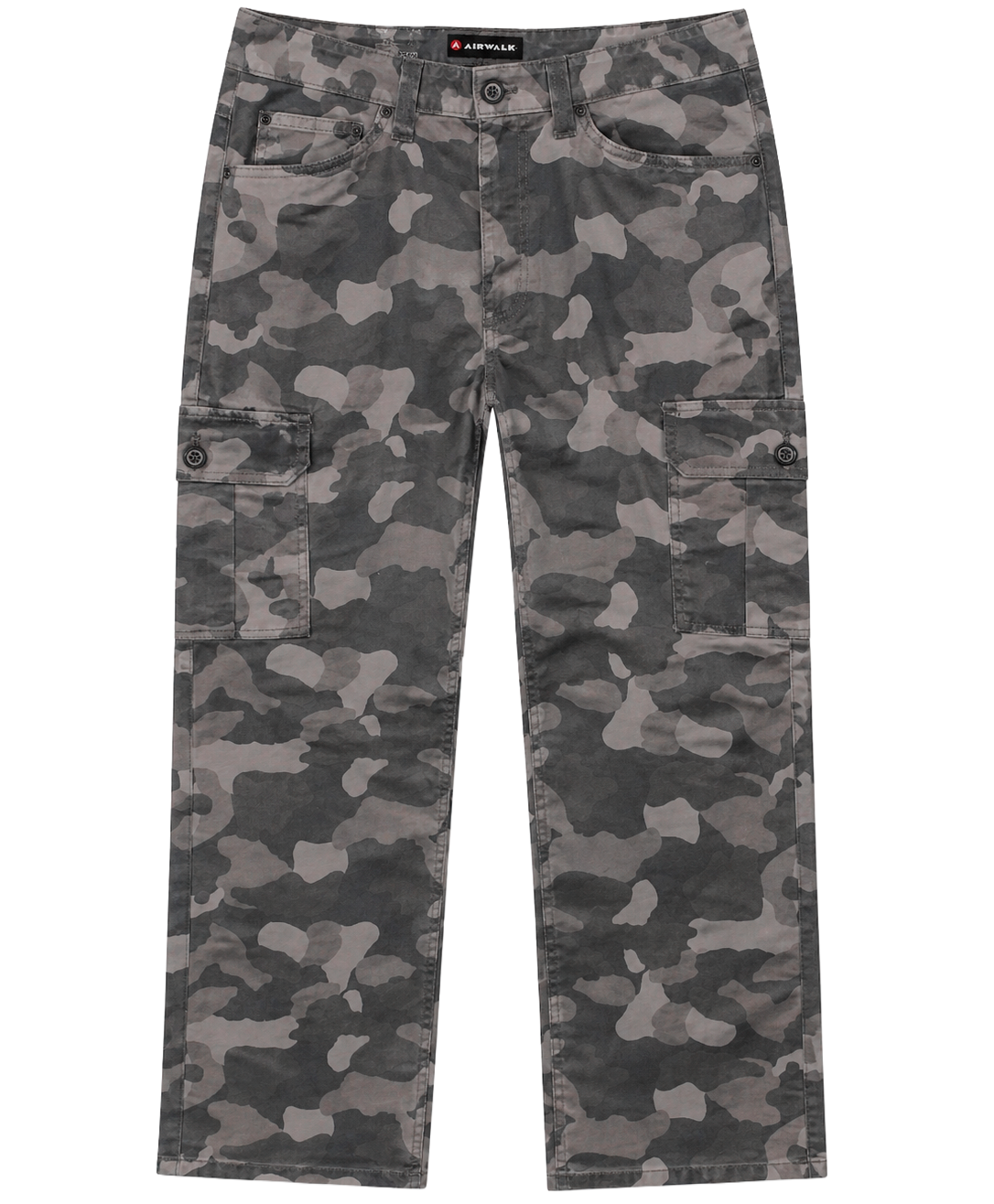 AIRWALK CARGO DENIM PANTS BLACK CAMO - AWM0058