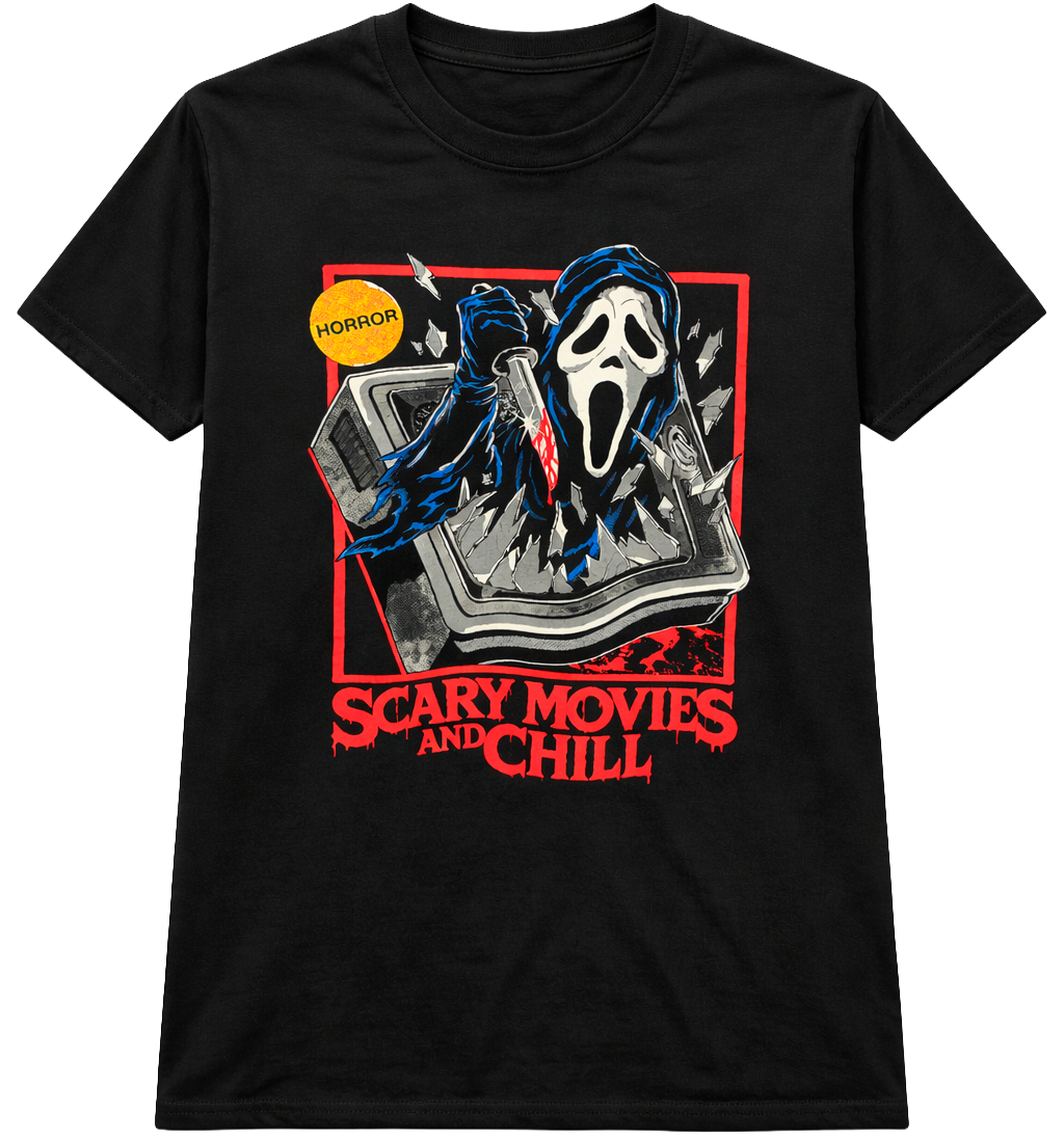 LICENSED GRAPHIC T-SHIRT BLACK - GHOSTFACE