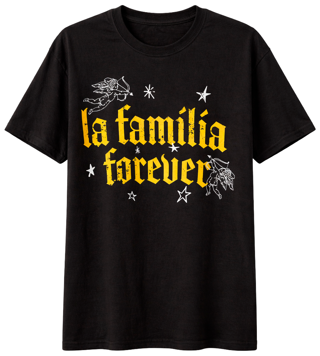 LA FAMILIA GRAPHIC T-SHIRT BLACK - LFSU23SS001