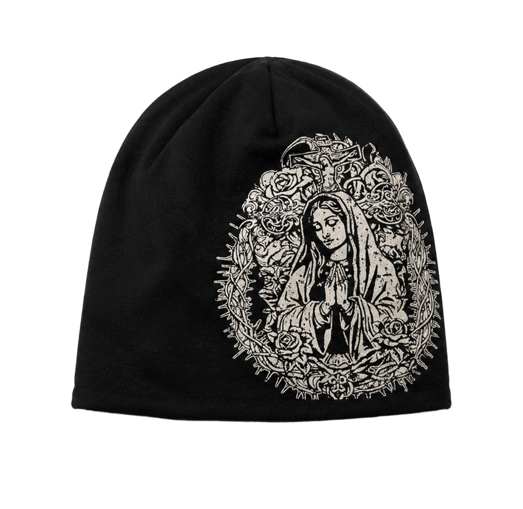 LA FAMILIA GRAPHIC BEANIE BLACK - LAFAM2