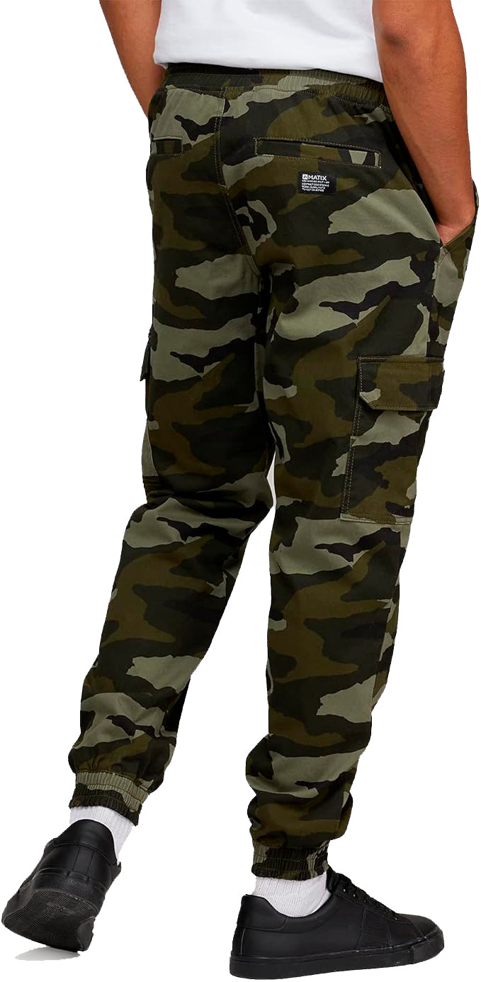 MATIX TWILL CARGO JOGGER PANTS COMBAT CAMO - MT31B37