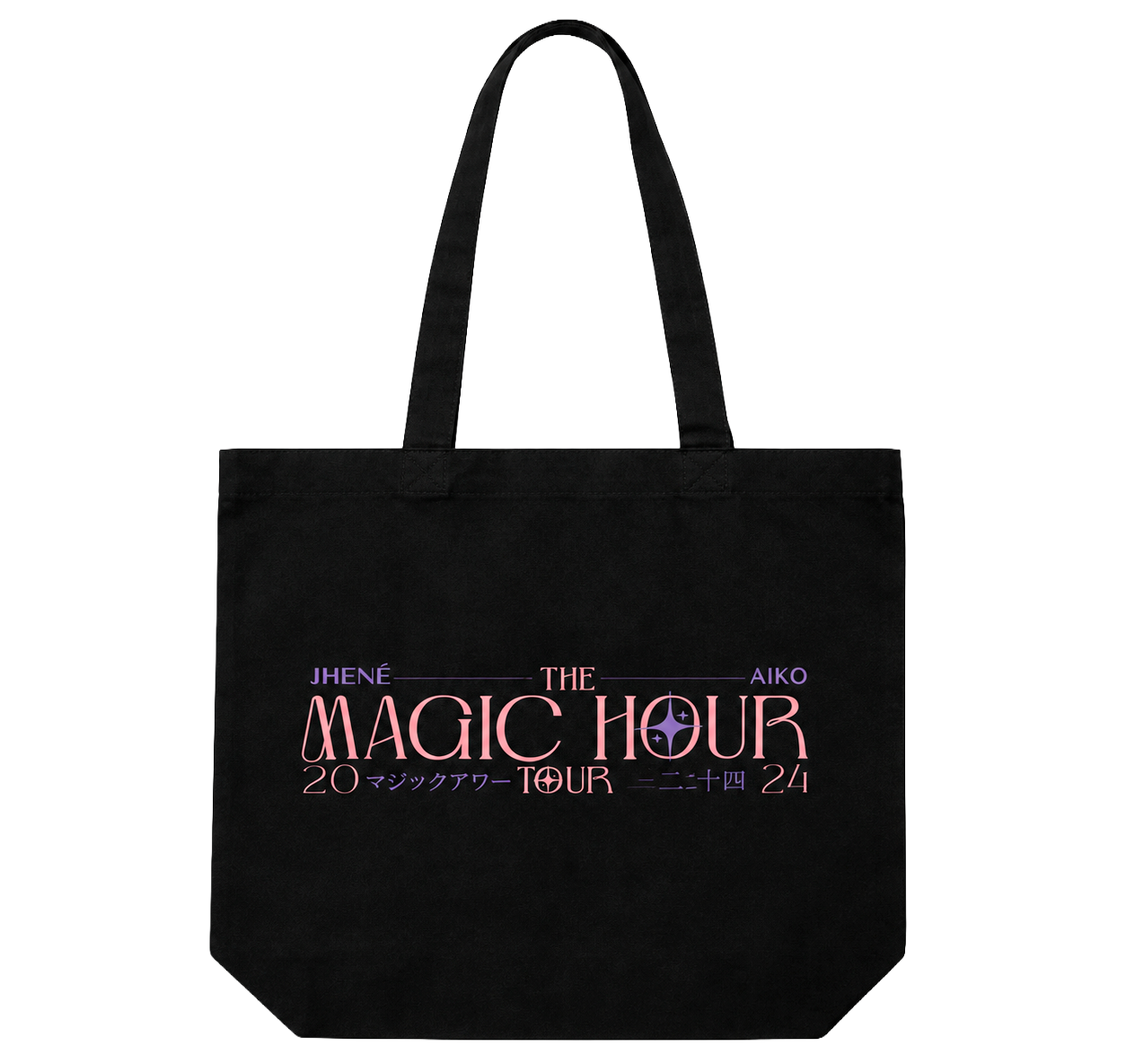 LICENSED JHENE AIKO TOTE BAG BLACK - MAGIC TOUR