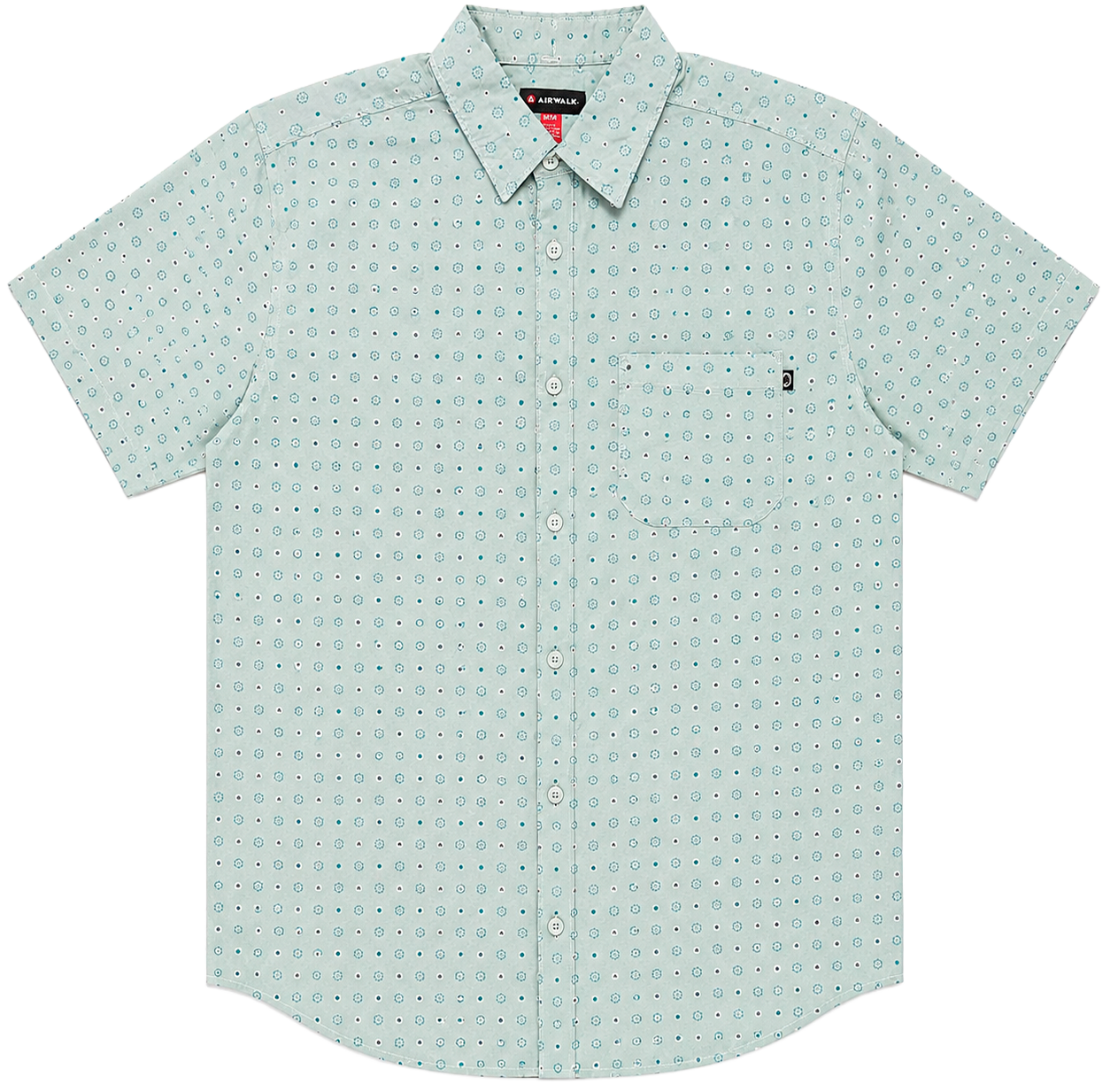 AIRWALK S/S BUTTON-DOWN SHIRT OVERCAST - AWM0332USJ