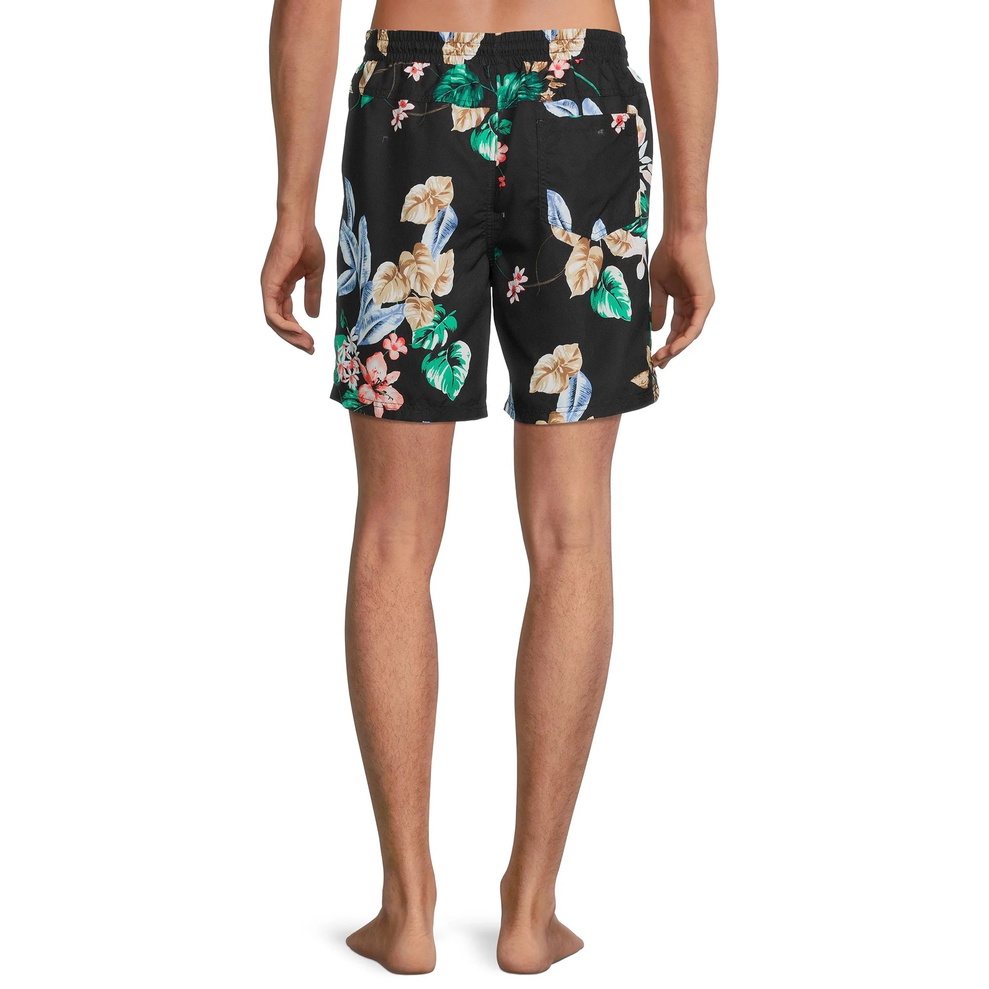 NO BOUNDARIES PRINTED SWIM SHORTS BLACK SOOT - NB14100096511