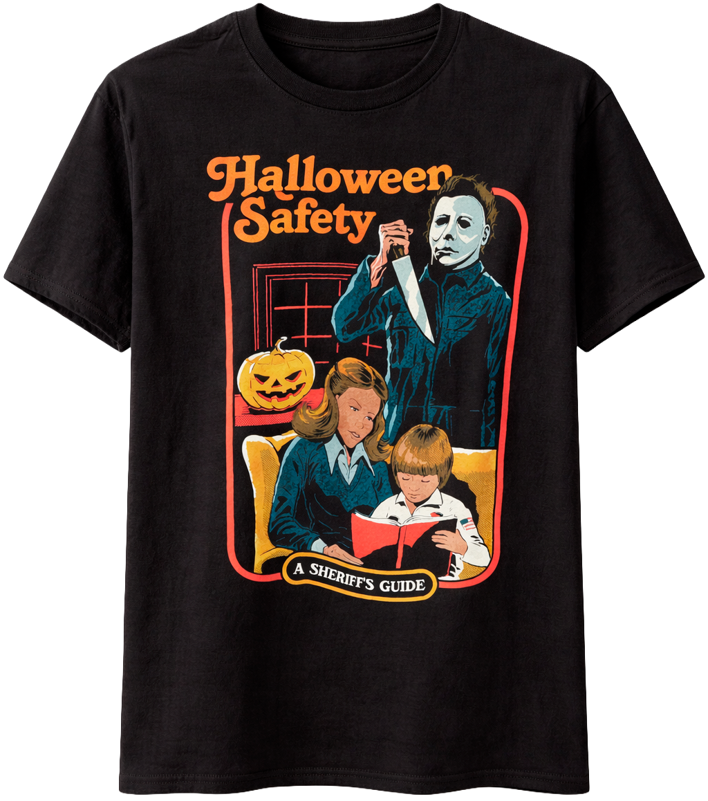 LICENSED GRAPHIC T-SHIRT BLACK - HALLOWEEN