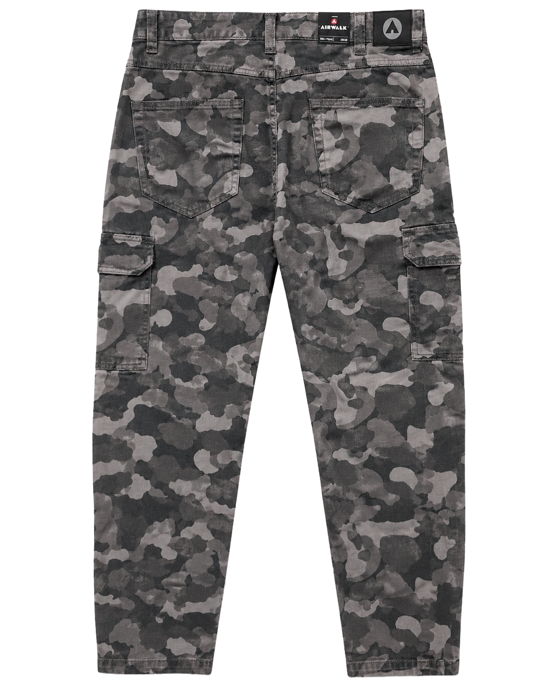 AIRWALK CARGO DENIM PANTS BLACK CAMO - AWM0058