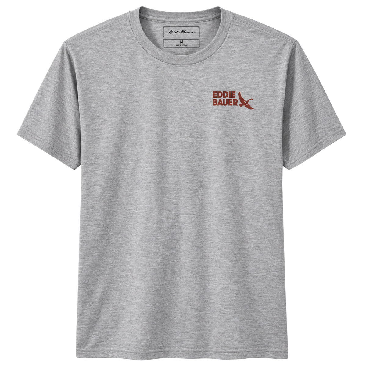 EDDIE BAUER GRAPHIC T-SHIRT GREY - BEAR LOGO