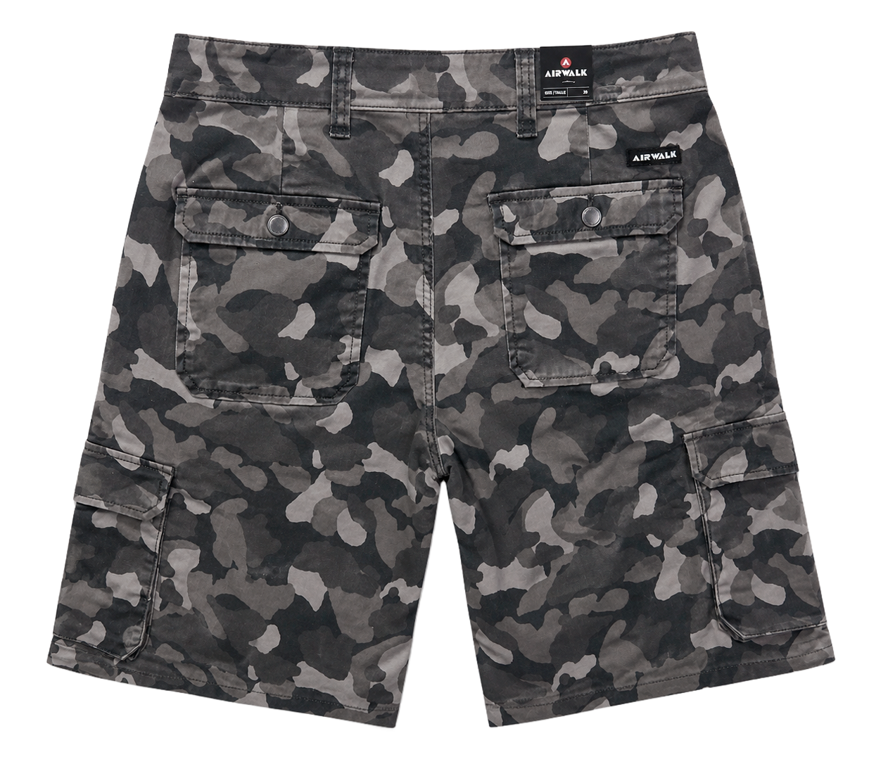 AIRWALK CARGO SHORTS BLACK CAMO - AWM0120USW