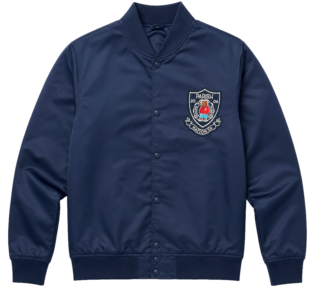 PARISH NATION BOMBER JACKET NAVY - N07O2563