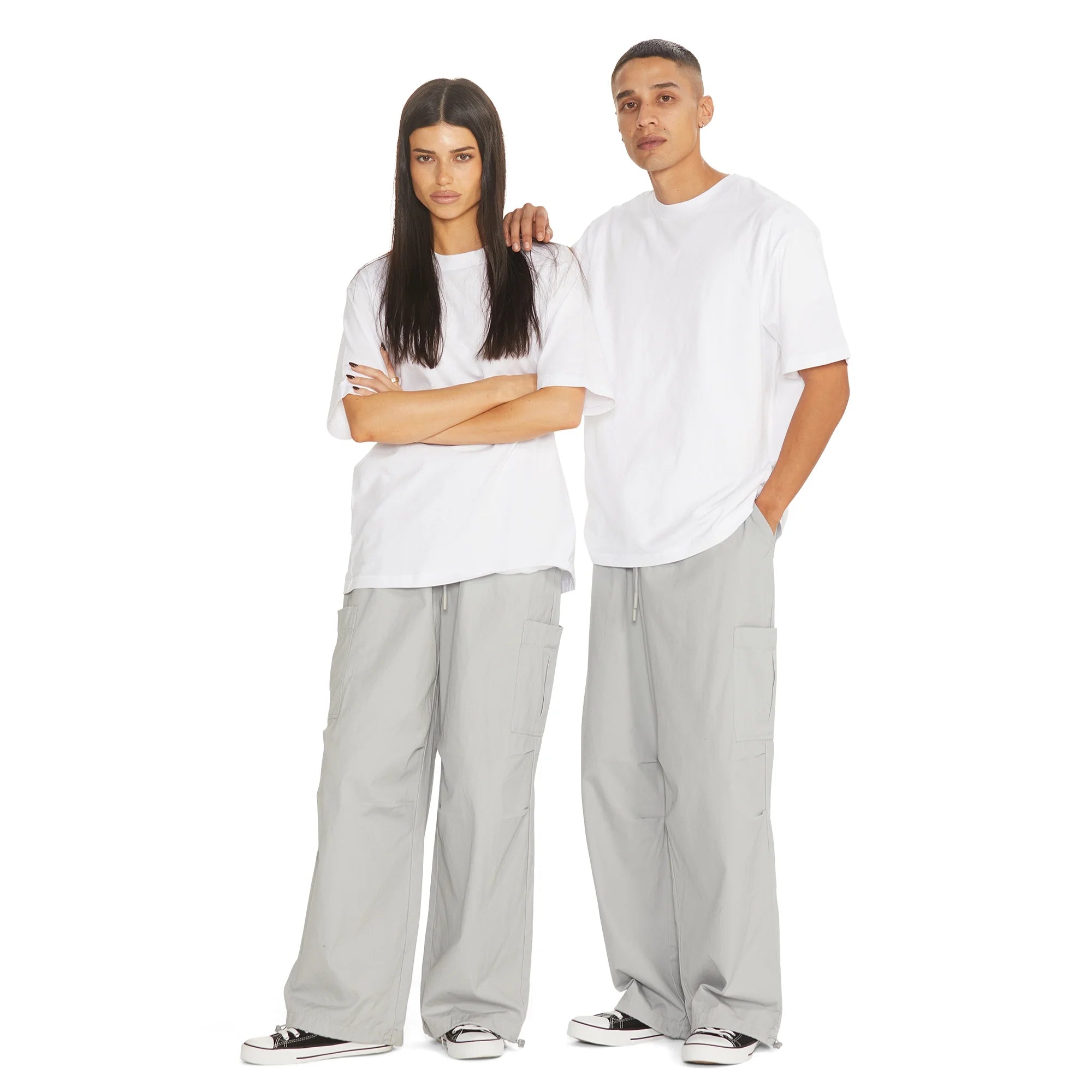 NO BOUNDARIES PARACHUTE PANTS SOFT SILVER - NB15100133565B