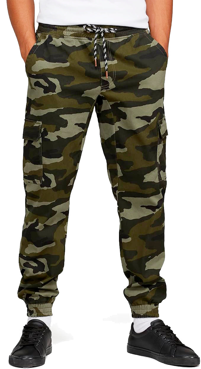 MATIX TWILL CARGO JOGGER PANTS COMBAT CAMO - MT31B37