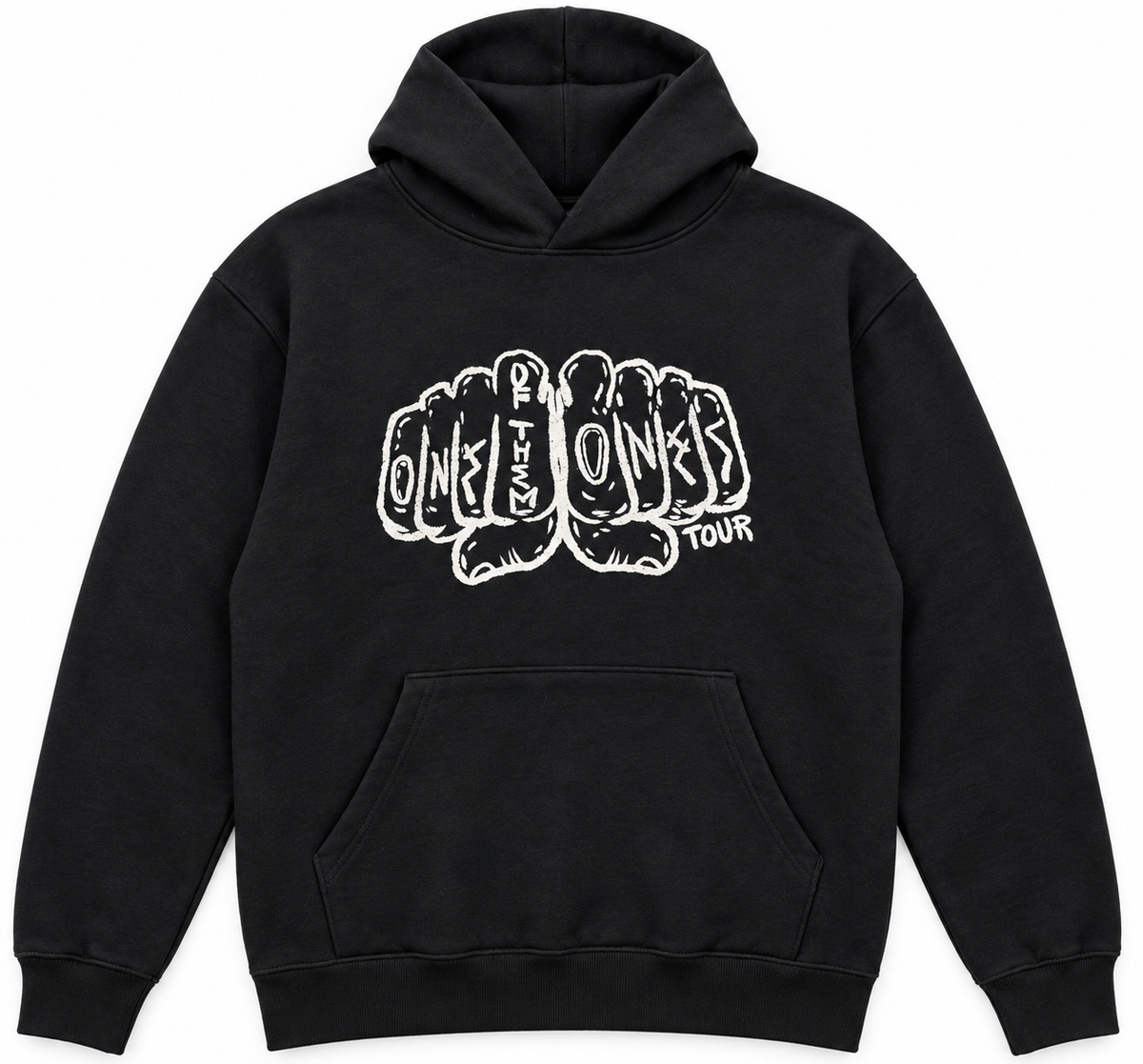 OXYMORRONS GRAPHIC HOODIE BLACK - MOON MAN