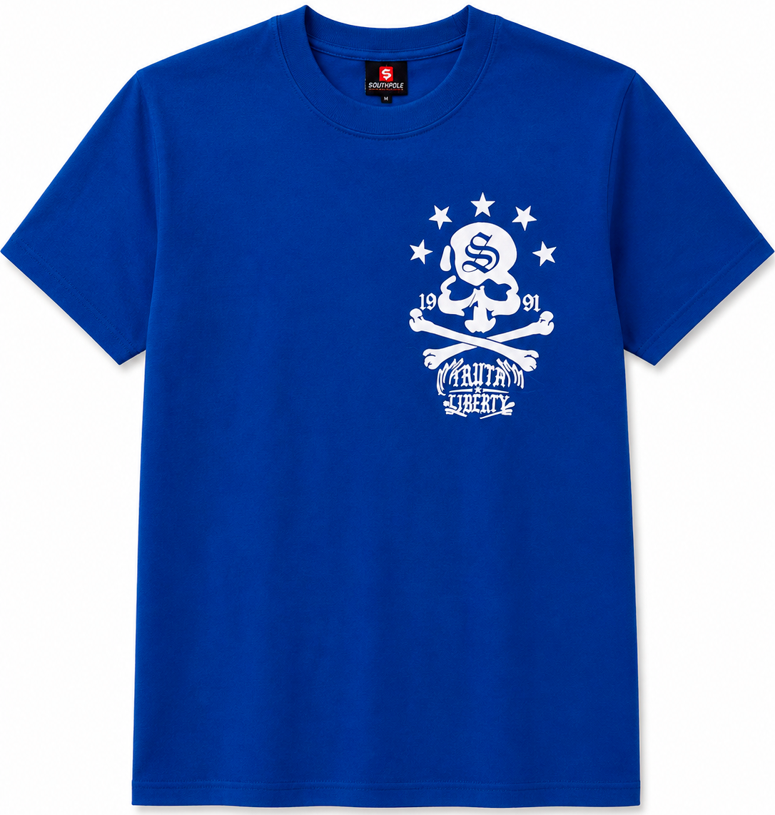 SOUTH POLE PREMIUM GRAPHIC T-SHIRT ROYAL - SM450112