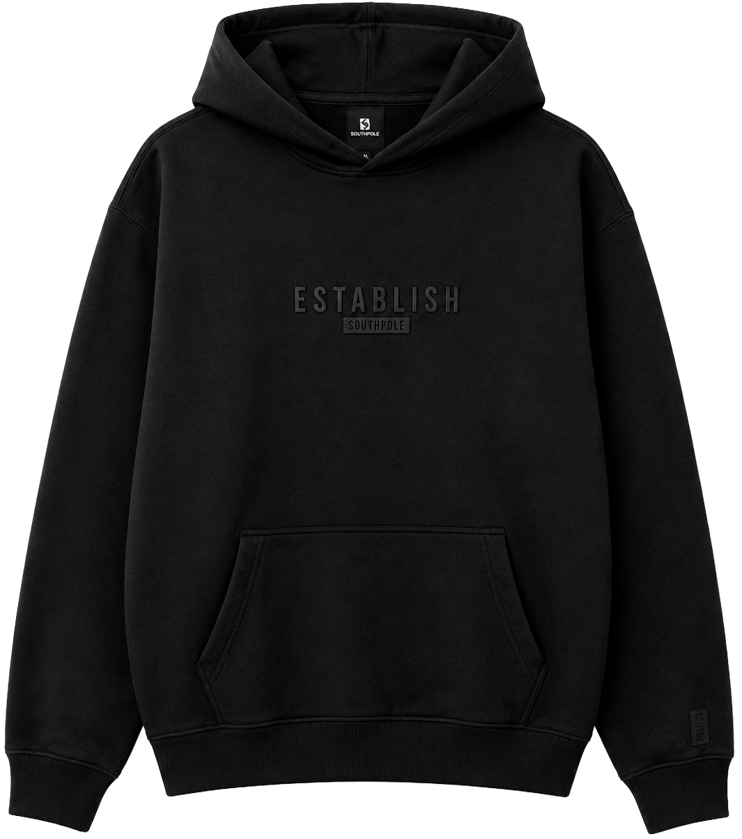SOUTH POLE ESSENTIALS HOODIE BLACK - SM471510