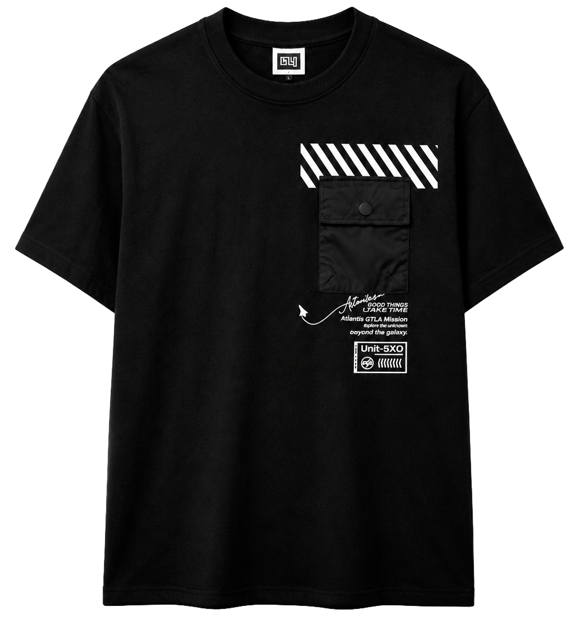 GTL4 POCKET T-SHIRT BLACK - G231C-3100