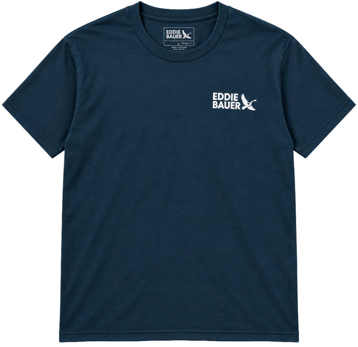 EDDIE BAUER GRAPHIC T-SHIRT NAVY - BIG FOOT