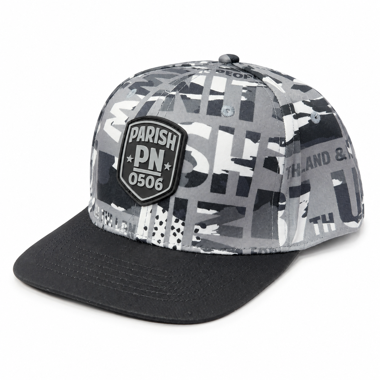 PARISH NATION LOGO SNAPBACK HAT BLACK - N05X1059