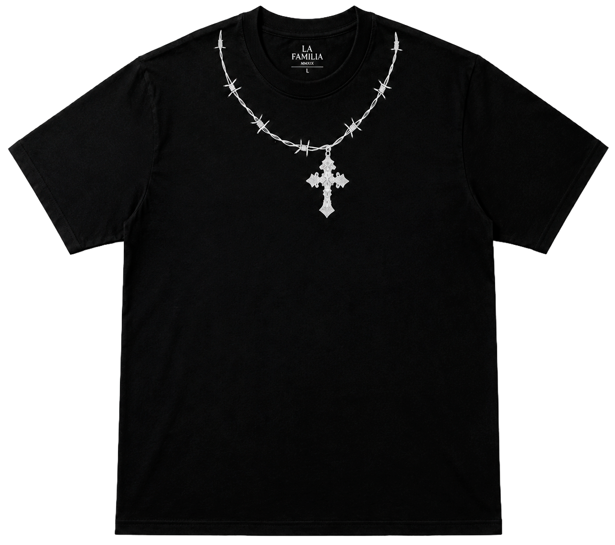 LA FAMILIA GRAPHIC T-SHIRT WASHED BLACK - LFHOL25SS012