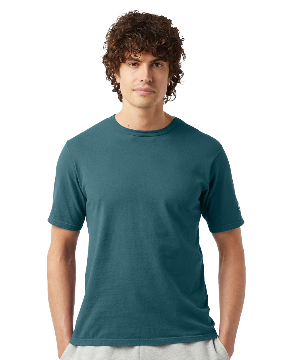 CHAMPION SOLID T-SHIRT CACTUS - CD100-B33