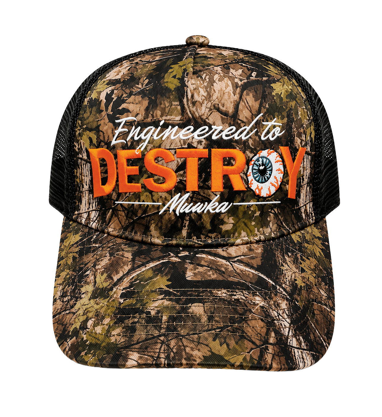 MISHKA DESTROY SNAPBACK TRUCKER HAT OLIVE GREEN - MKS6AM-23