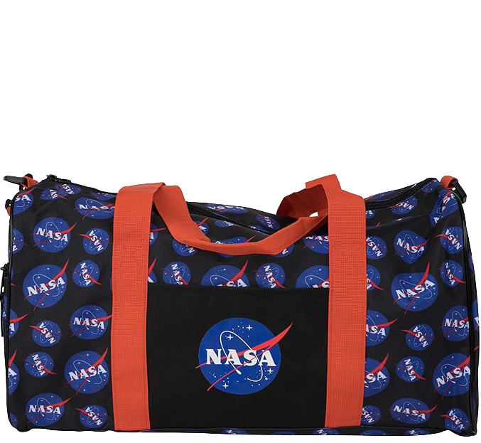 LICENSED NASA PRINT DUFFLE BAG NAVY - DB25504NASU2