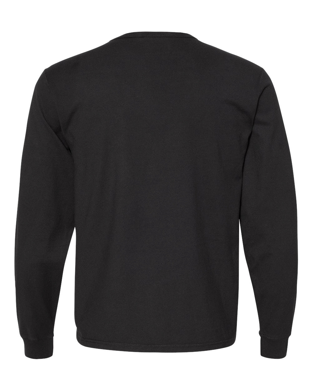 CHAMPION SOLID L/S SHIRT BLACK - CD200-BK