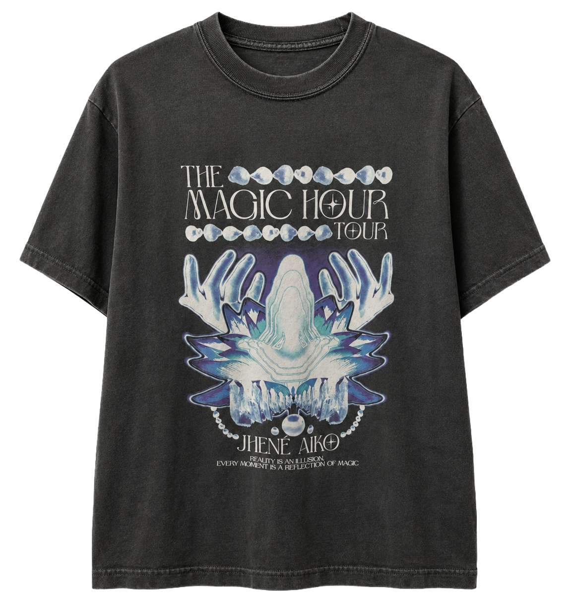 LICENSED MUSIC JHENE AIKO T-SHIRT BLACK VINTAGE - MAGIC TOUR